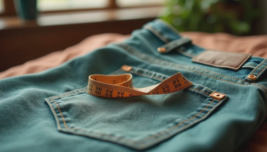 Visual context for mother jeans sizing